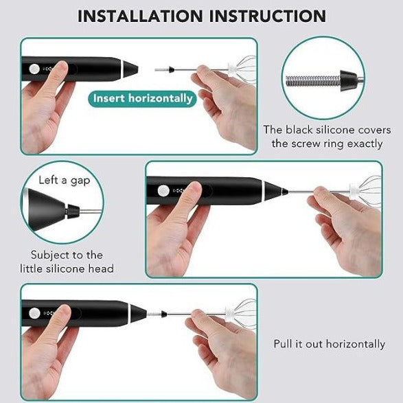Rechargeable Egg and Coffee Beater - 2in1