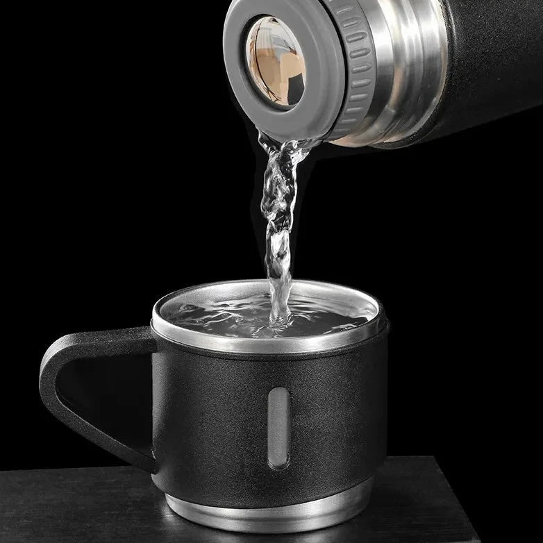 Stainless Steel Vacuum Flask Bottle with 1 Cup