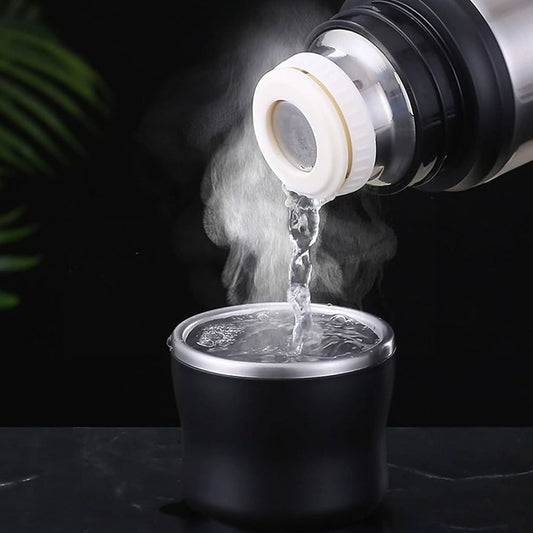 Stainless Steel Vacuum Flask Bottle with 1 Cup