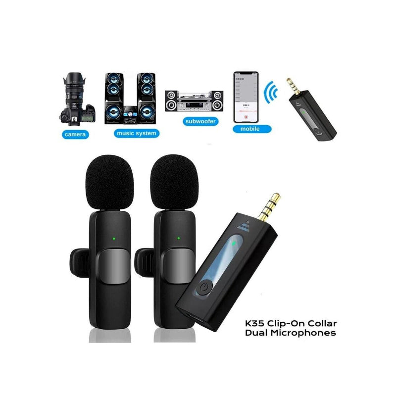 K35 Wireless Rechargeable Collar Microphone