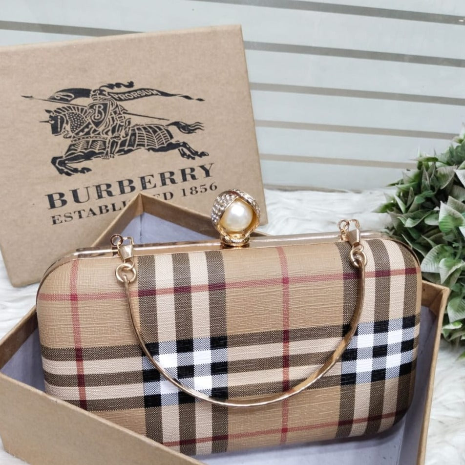 Burberry Formal Metal Clutch