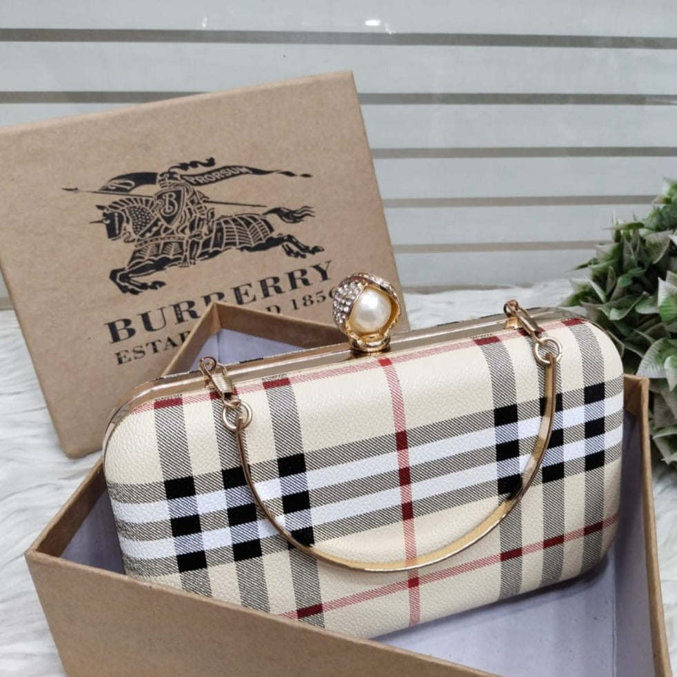 Burberry Formal Metal Clutch