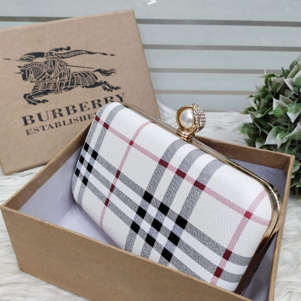Burberry Formal Metal Clutch