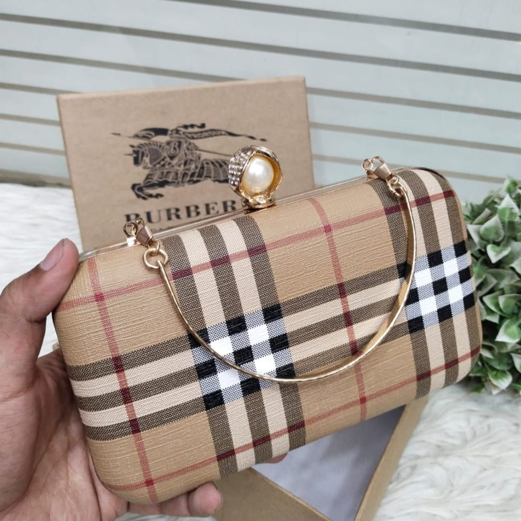 Burberry Formal Metal Clutch