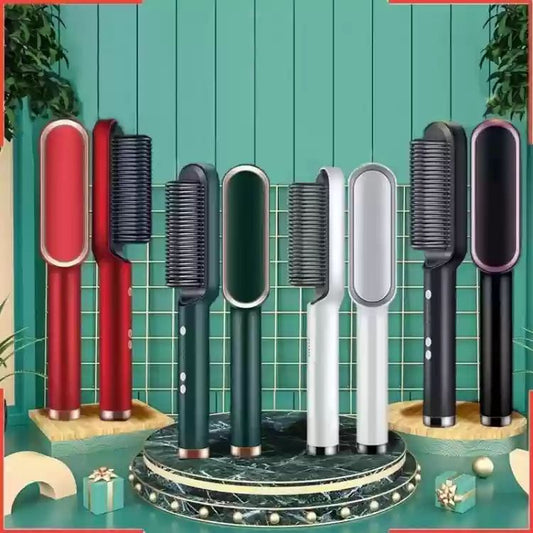 Hair Brush Electric Straightener
