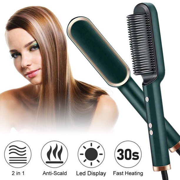 Hair Brush Electric Straightener