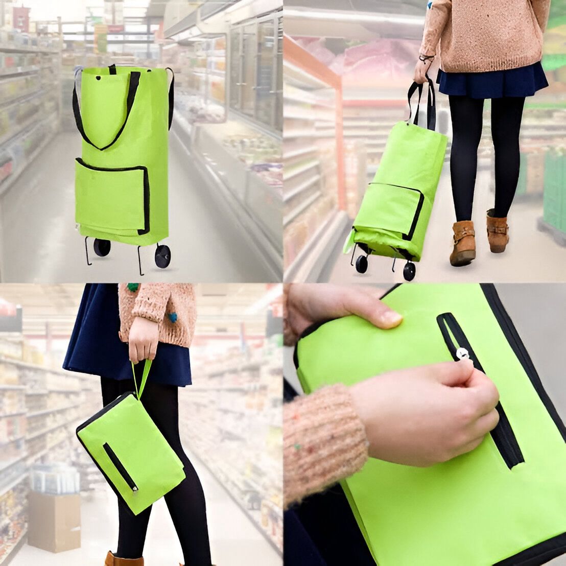 Foldable Trolley Shopping Bag