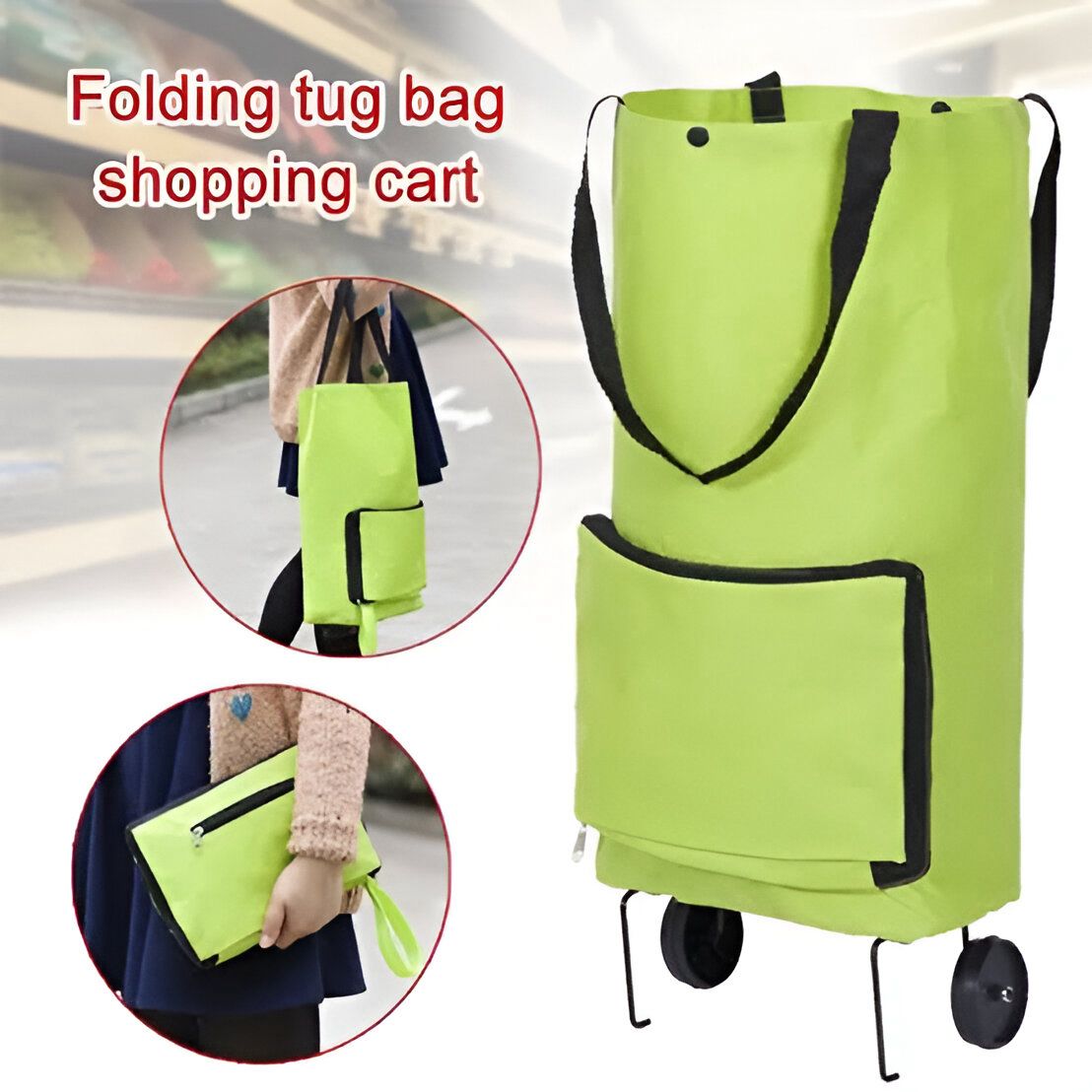 Foldable Trolley Shopping Bag