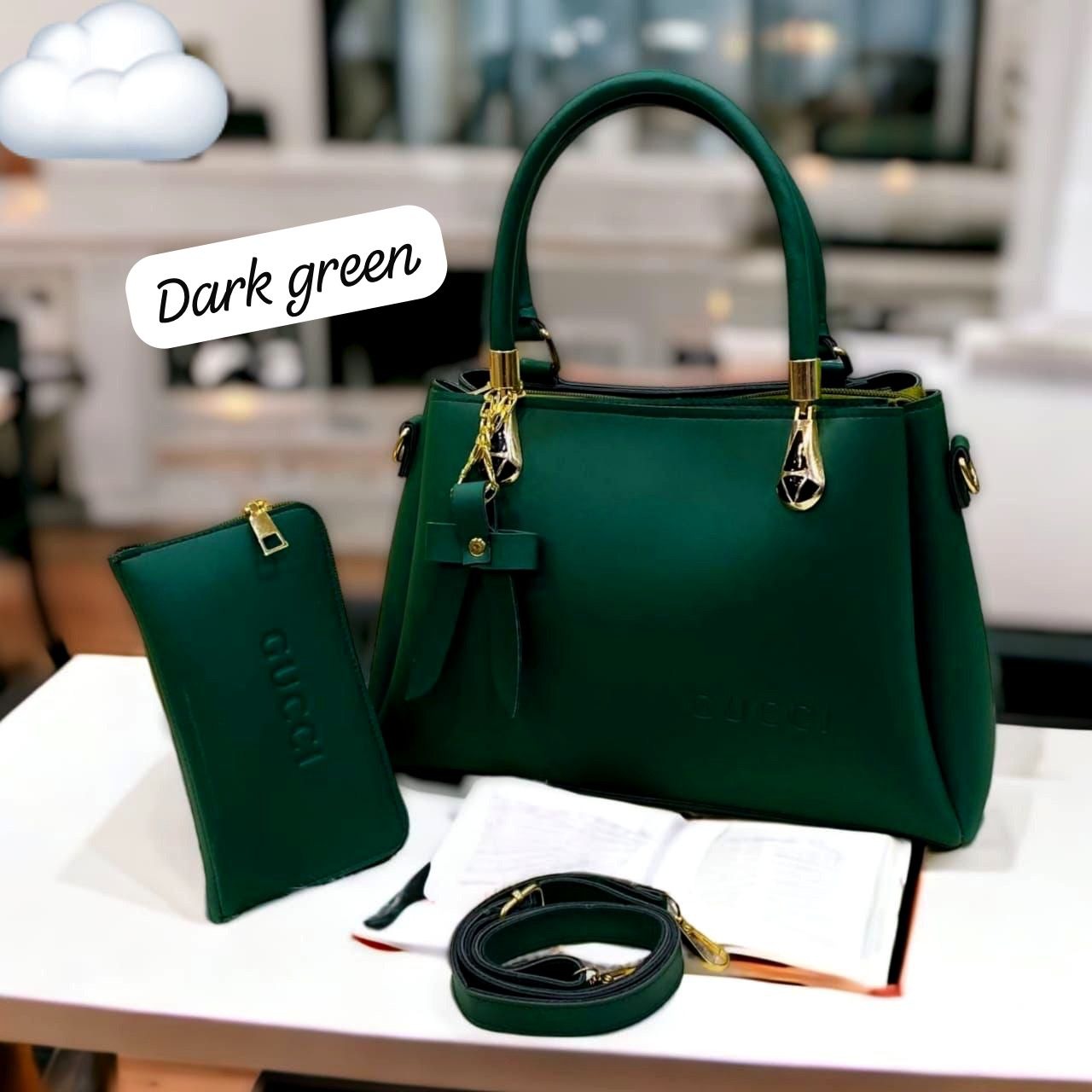 Gucci 2 pcs Stylish Shoulder Bag with Long Strap
