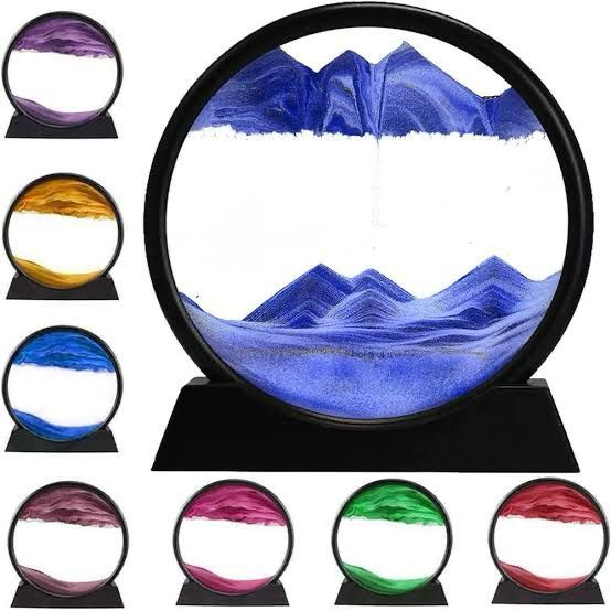 3D Moving Sand Scapes Lamp