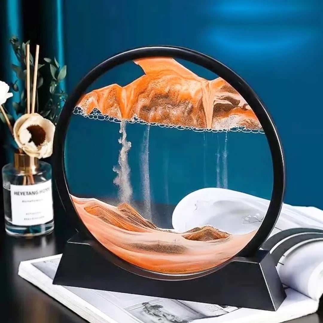 3D Moving Sand Scapes Lamp