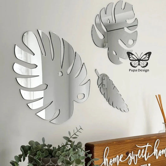 Leaf Shape Acrylic Mirrors
