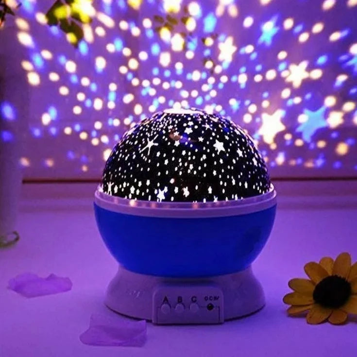 Auto Rotating Projection Night Stars Lamp
