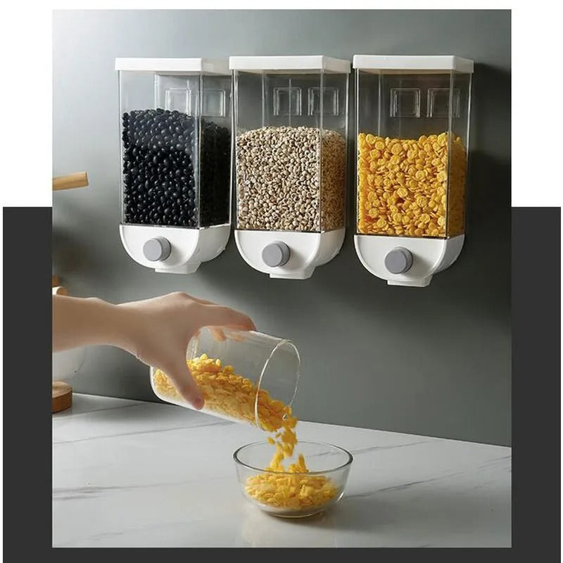 Self Adhesive Cereal Dispenser - Wall Mounted
