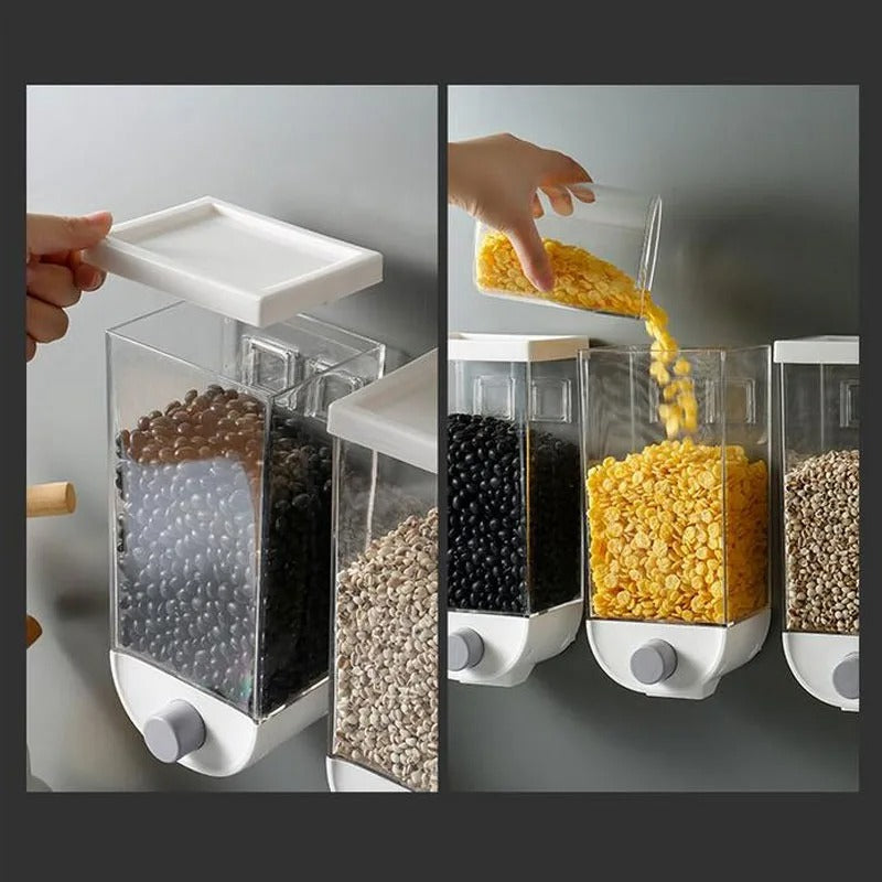 Self Adhesive Cereal Dispenser - Wall Mounted