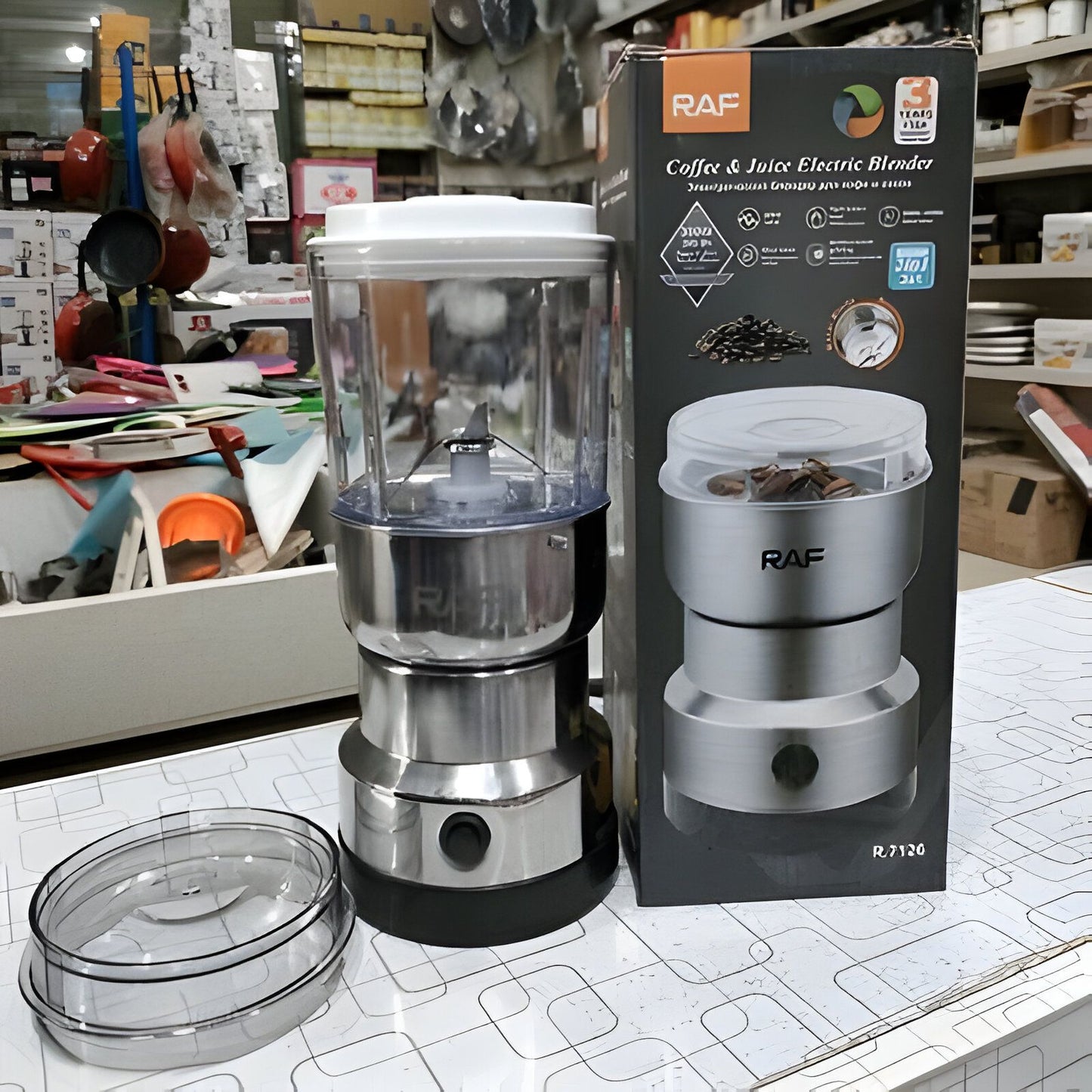 RAF Coffee & Juice Electric Blender - 2 in 1 with 300Watts