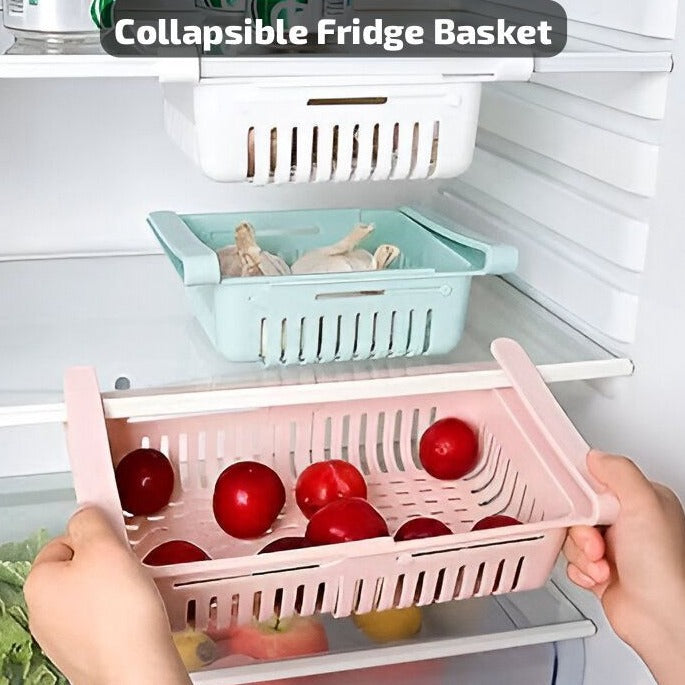 Collapsible Fridge Baskets - Set of 3