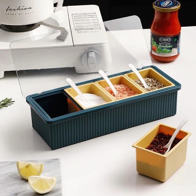 Kitchen Spice Organizer with Spoons