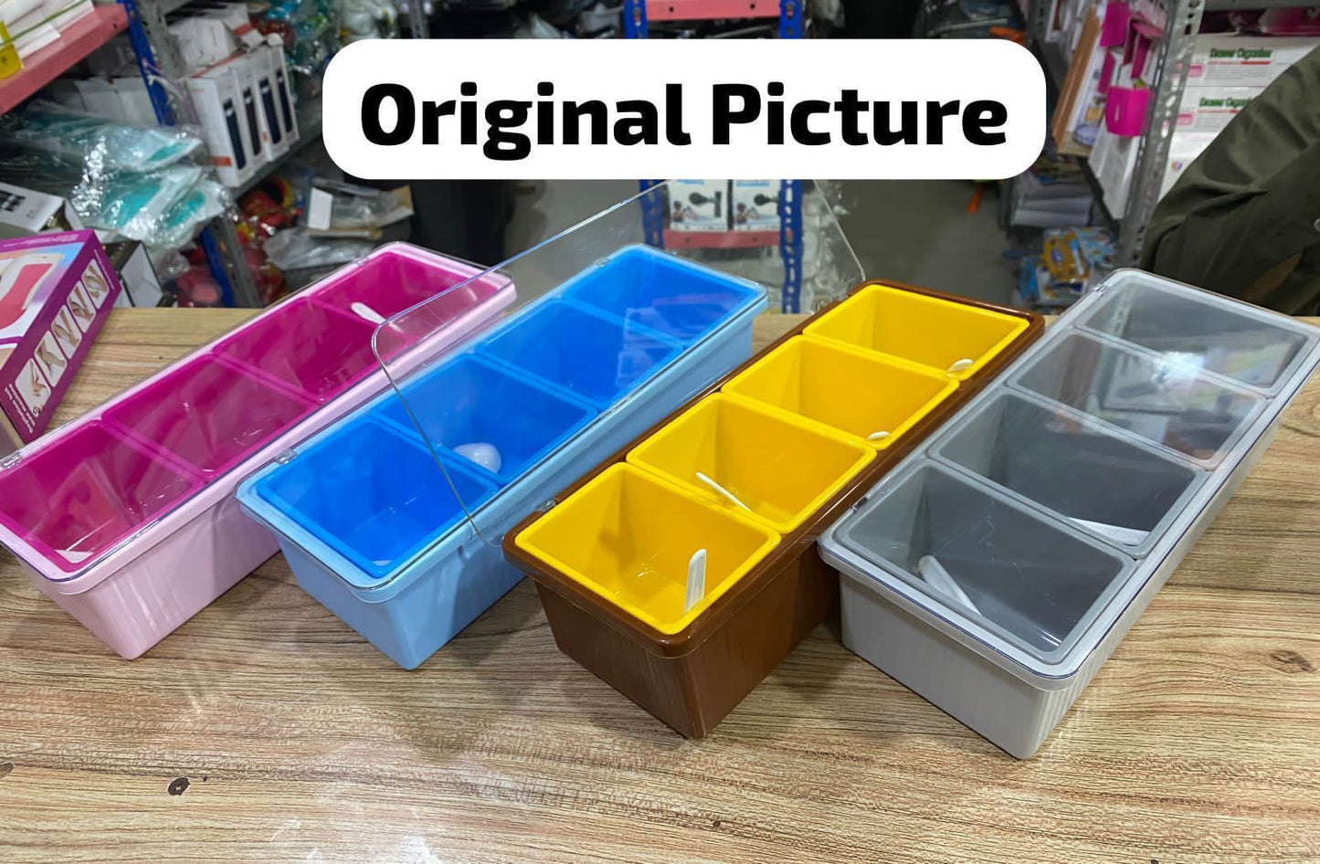 Kitchen Spice Organizer with Spoons