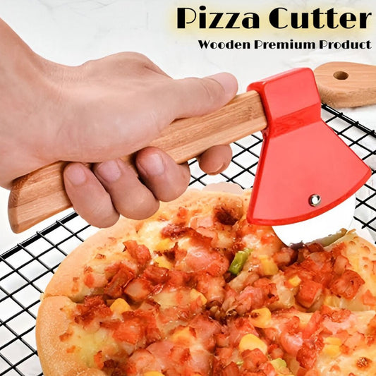 Imported Premium Pizza Cutter - Wooden Handle