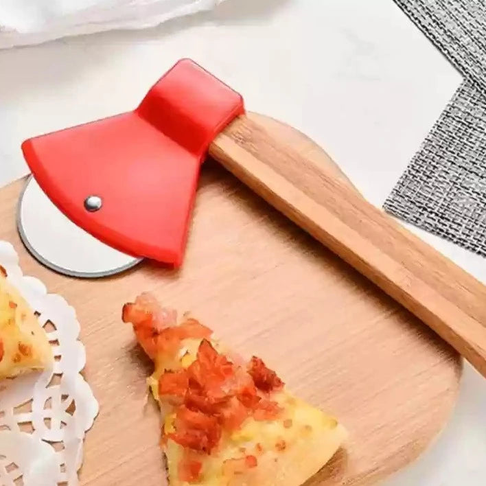 Imported Premium Pizza Cutter - Wooden Handle