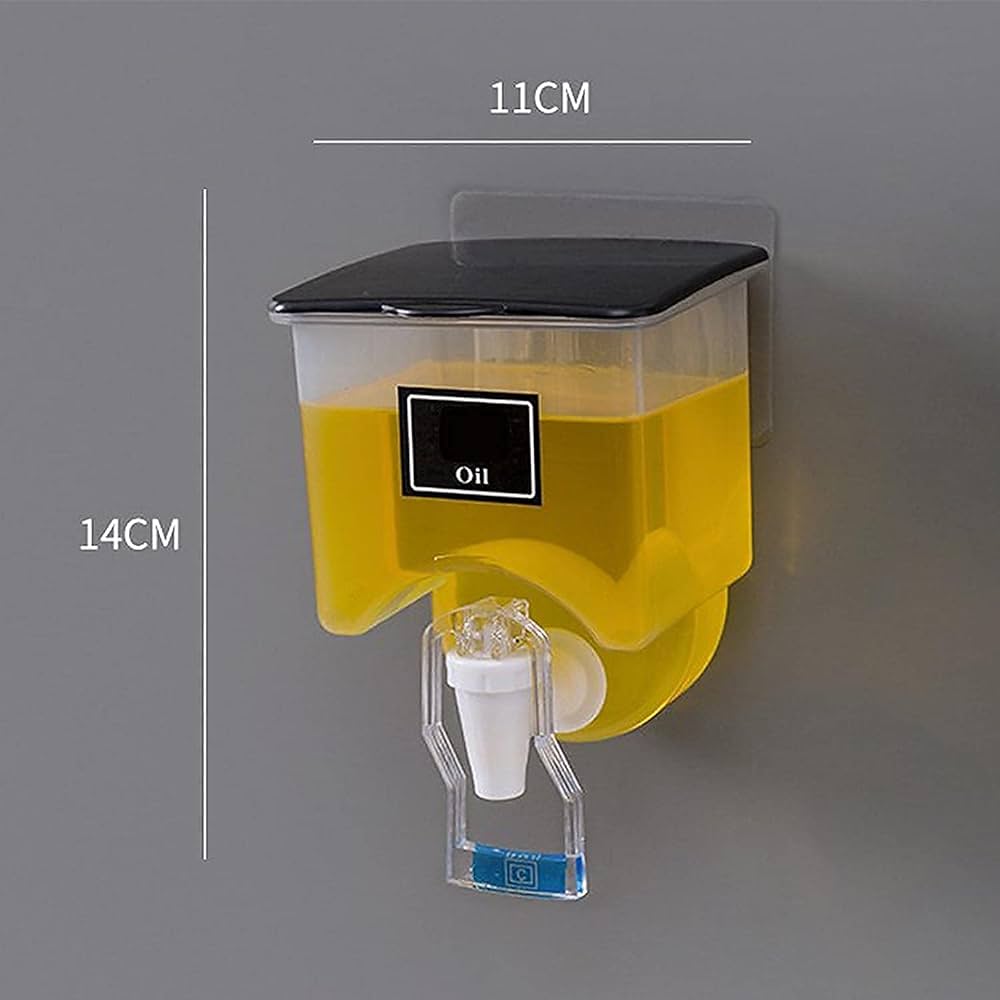Wall Oil Dispenser with Push Faucet