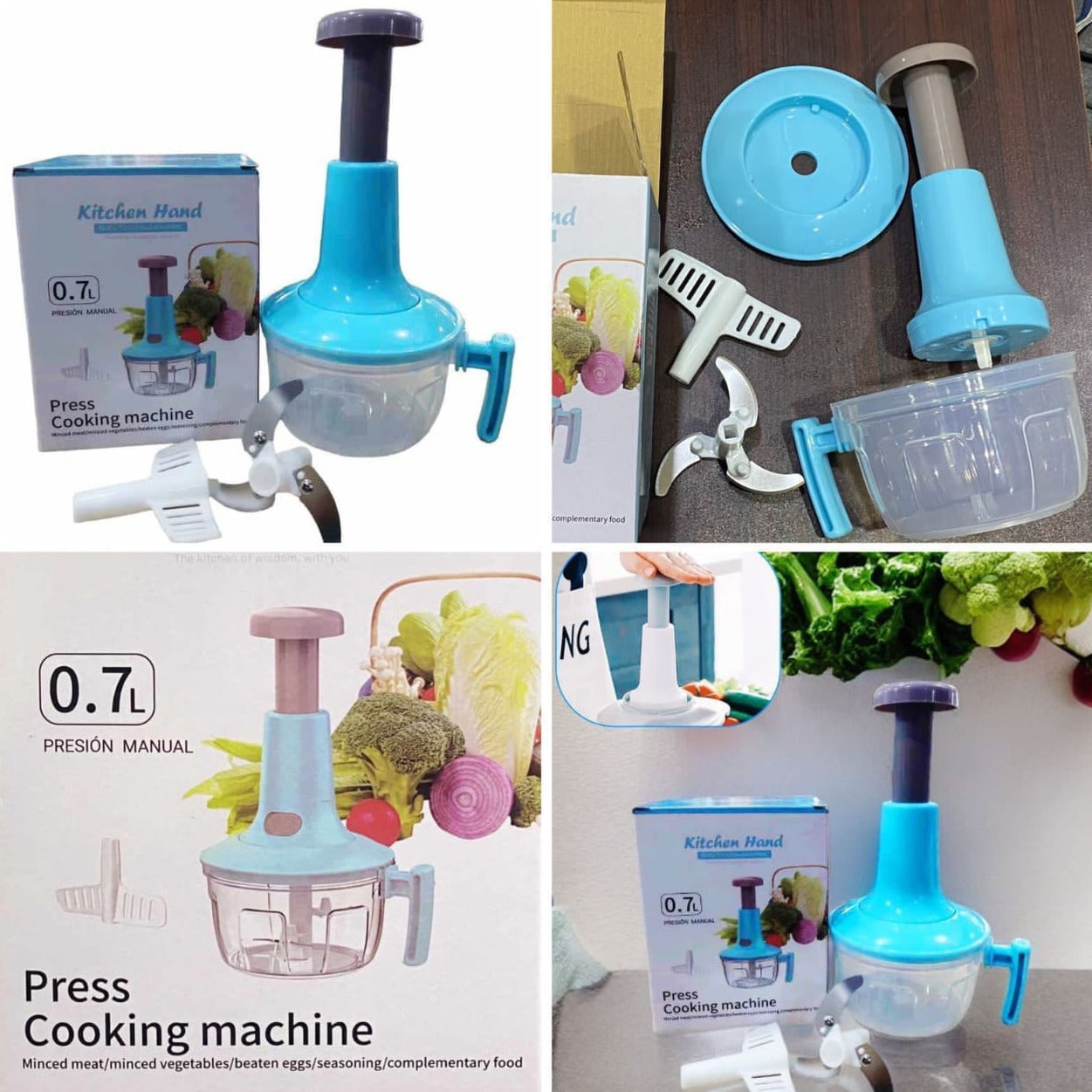 0.7L Kitchen Handy Push Chopper