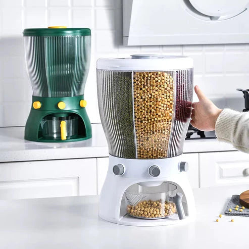 4-Section Rotating Grain Dispenser