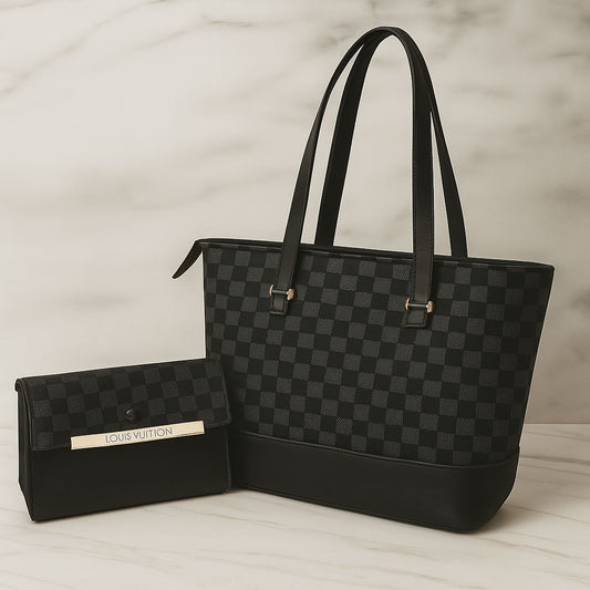 LV Tote Bag with Clutch Wallet