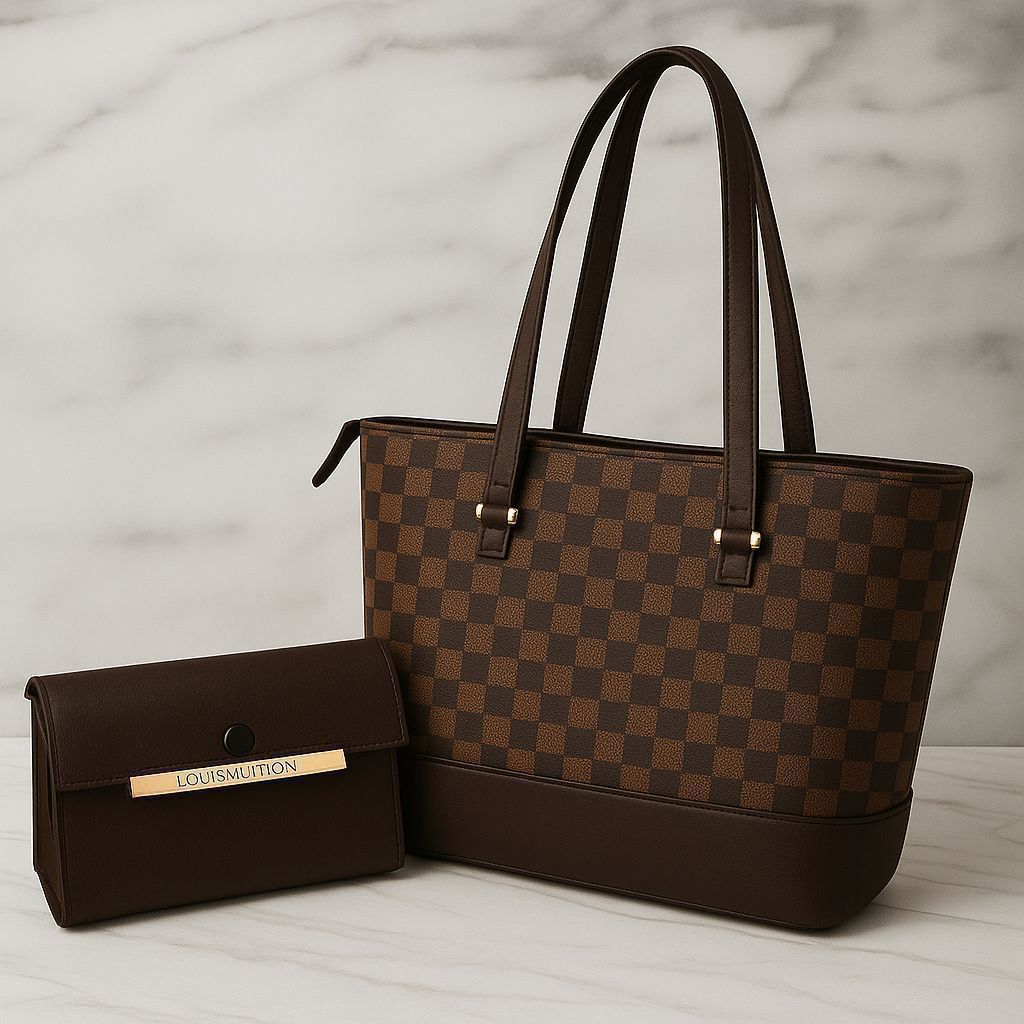 LV Tote Bag with Clutch Wallet