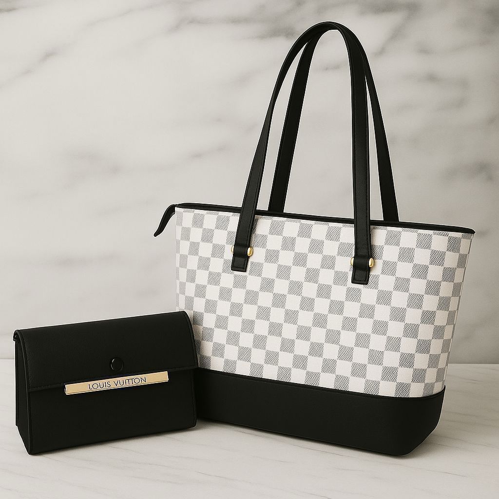 LV Tote Bag with Clutch Wallet