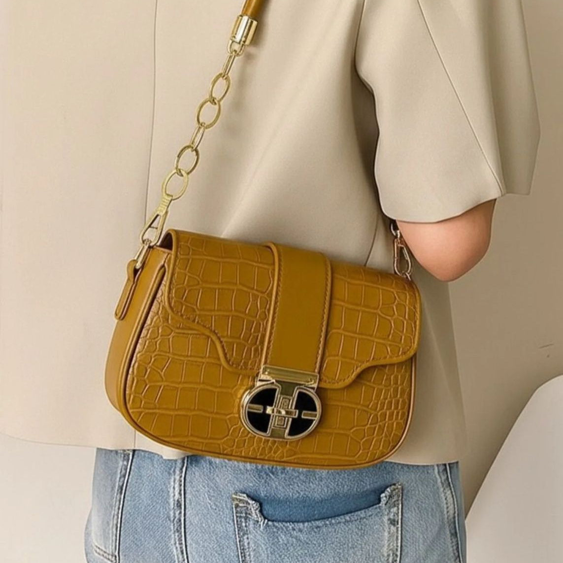 Premium Leather Cross Body Bag