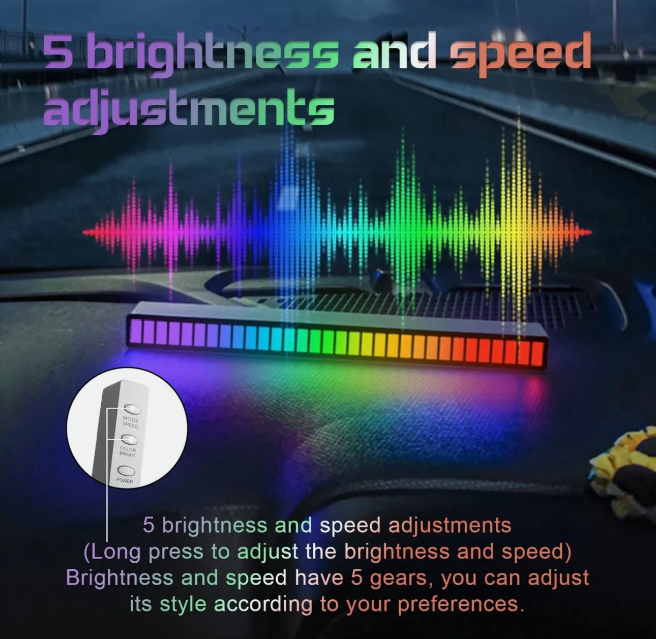Rechargeable Table Lights - 32RGB Colorful Auto Lights
