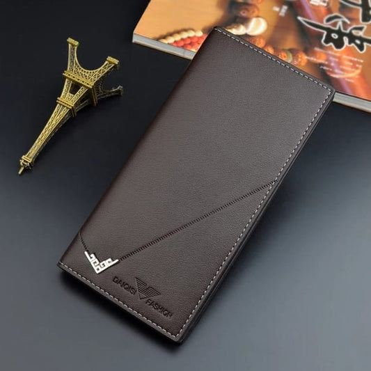 Boweisi Brown Classic Long Wallet