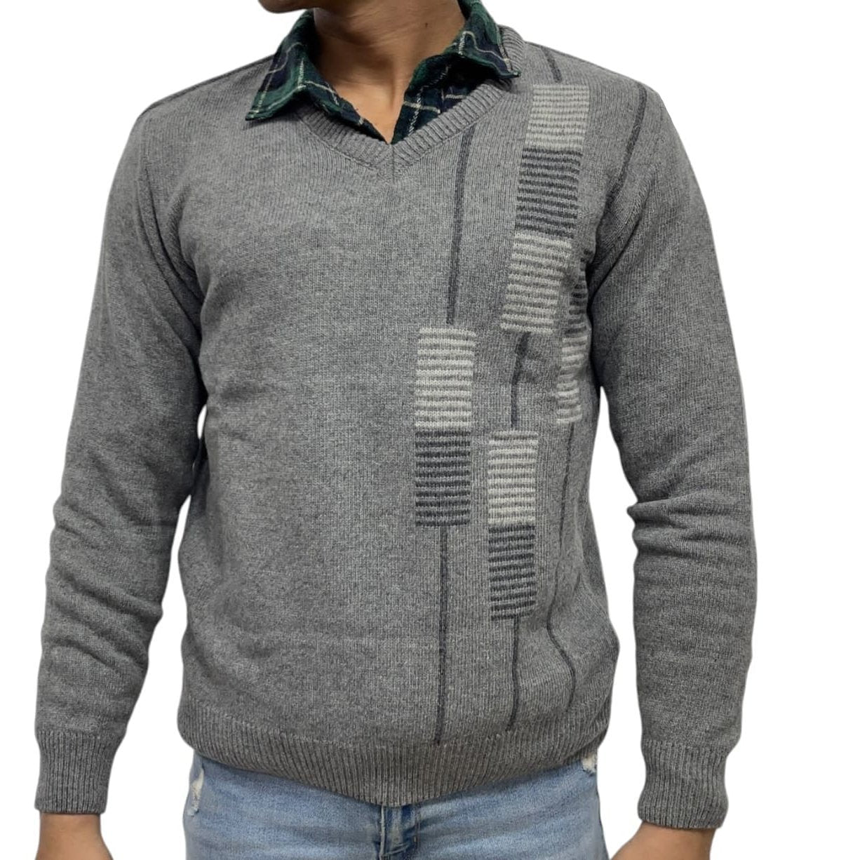Men's Branded Pure Wool Sweater