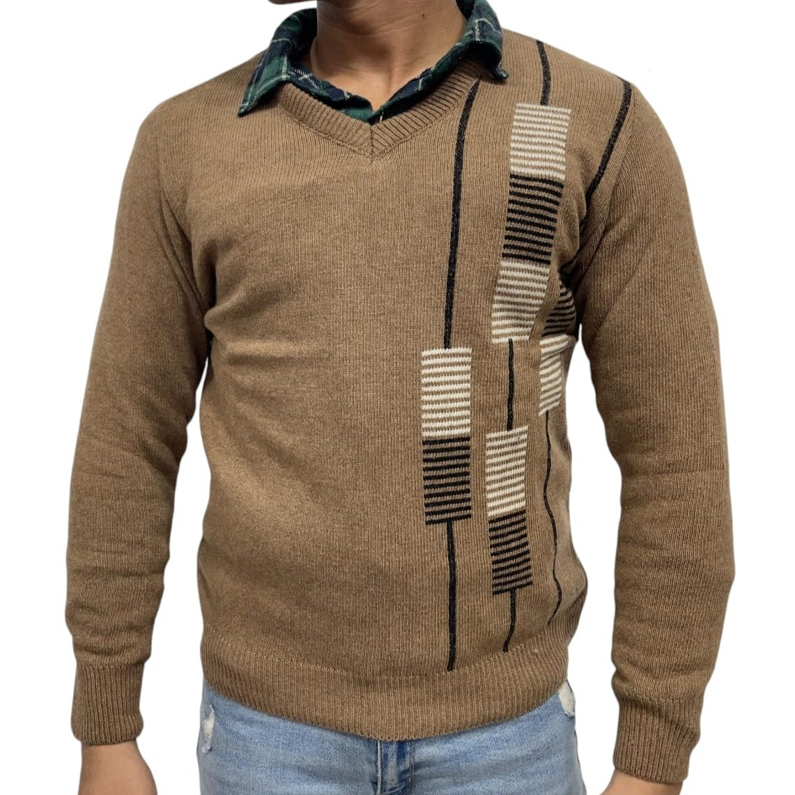 Men's Branded Pure Wool Sweater