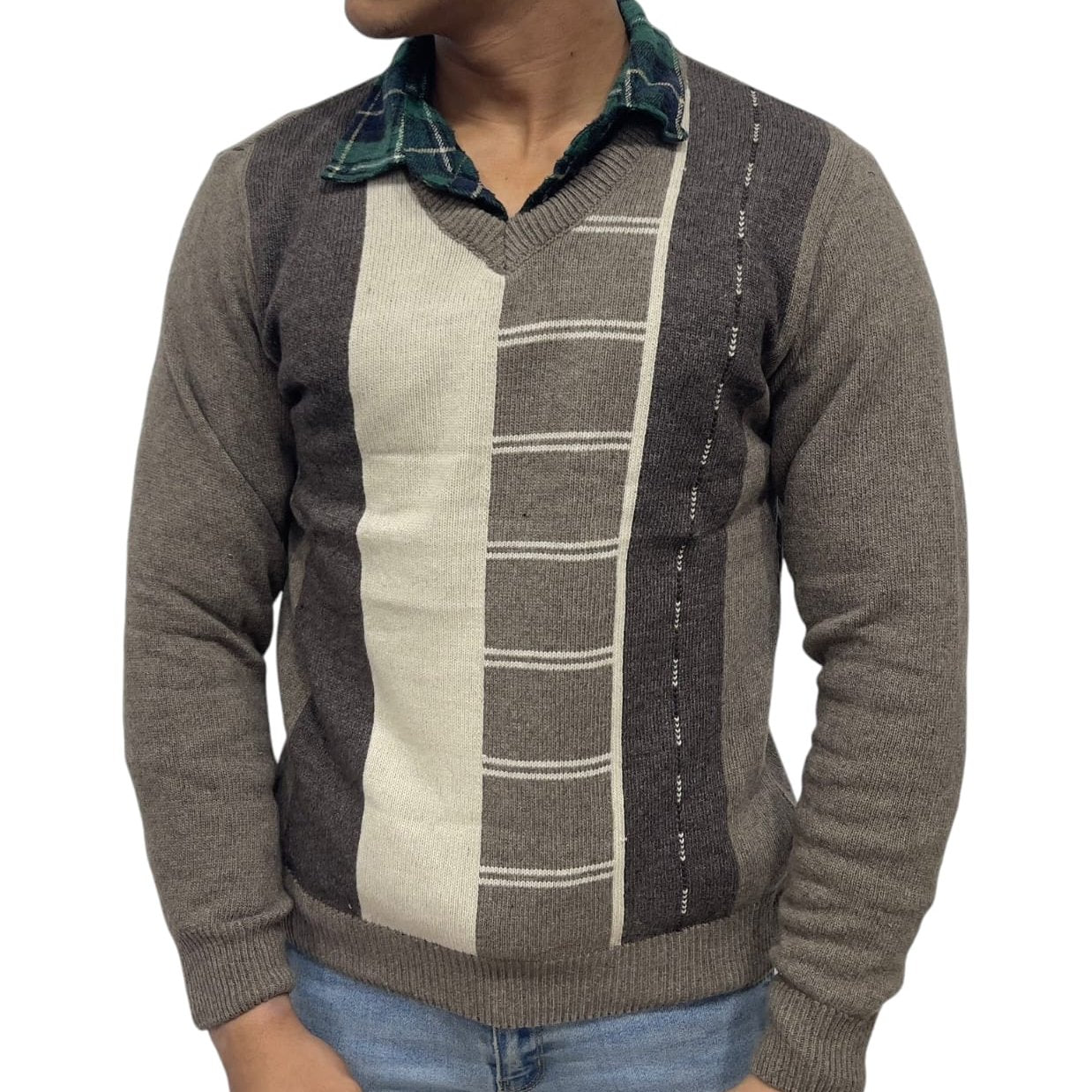 Men's Branded Pure Wool Sweater