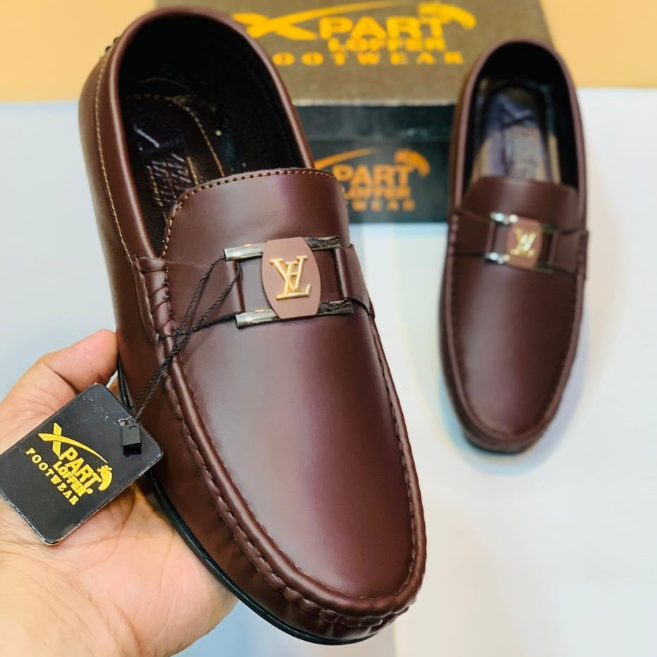 LV Leather Men's Loafer Shoes