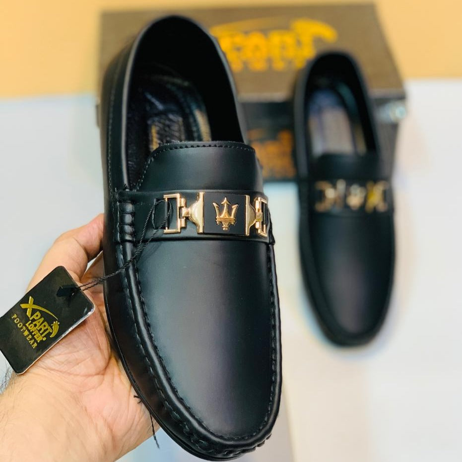 Crown Leather Men's Loafer Shoes