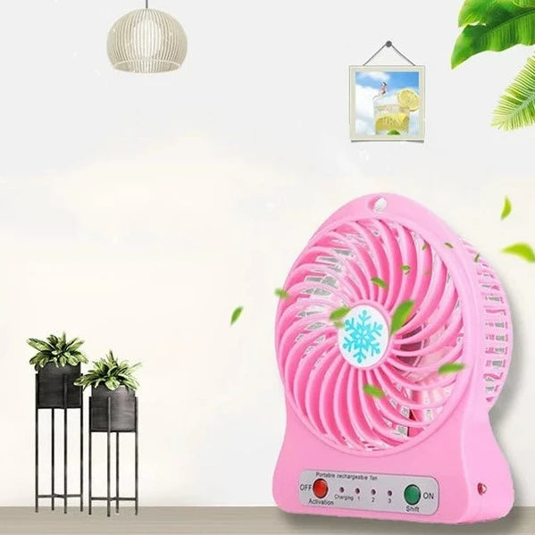 Mini Rechargeable Fan with Speed Control