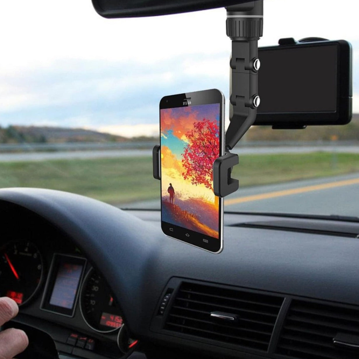Car RearView Mobile Phone Holder