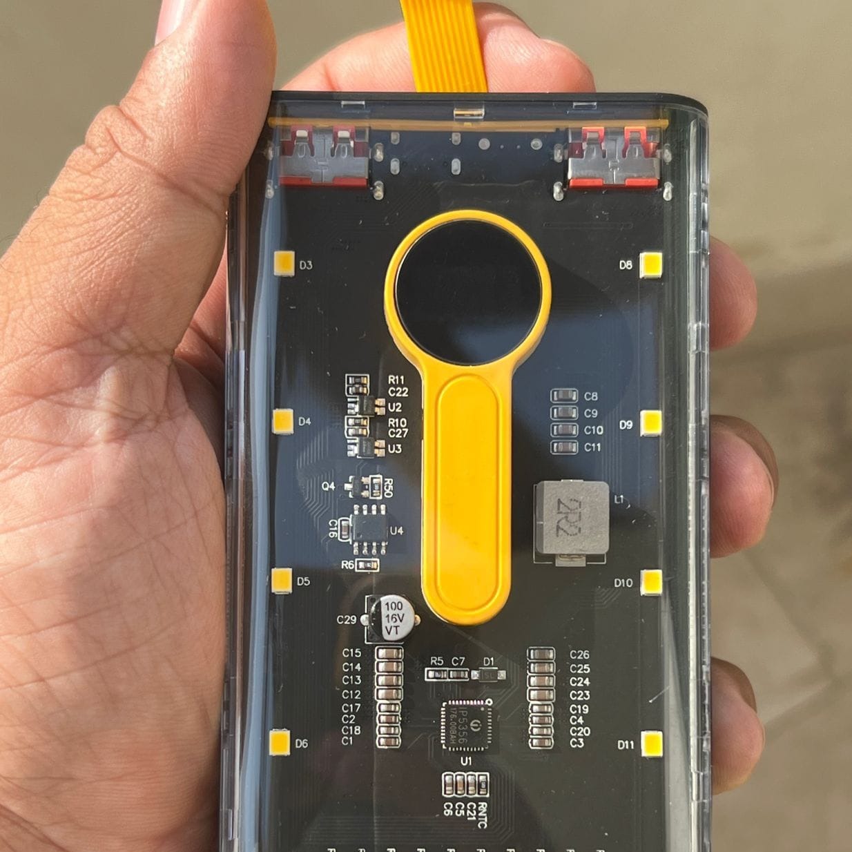 Transparent 20000mAh Fast Charging PowerBank