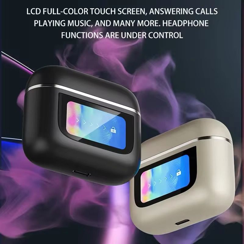 LCD EarBuds with Noise Cancellation