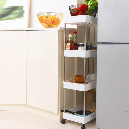 Multifunction 4 Layer Movable Tyre Trolley