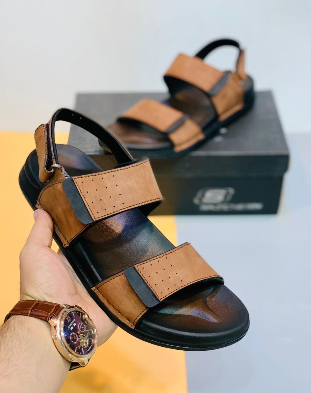 Skechers Men Leather Sandals China Material