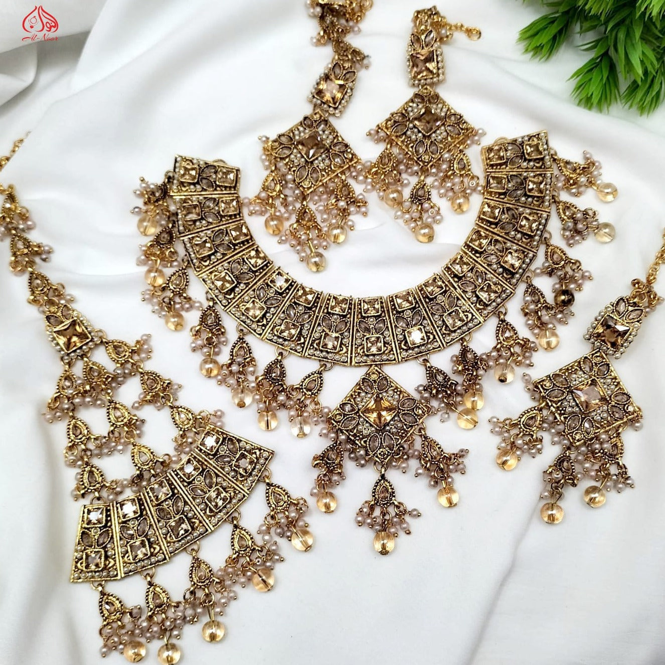 Bridal Full Zircon Choker Set