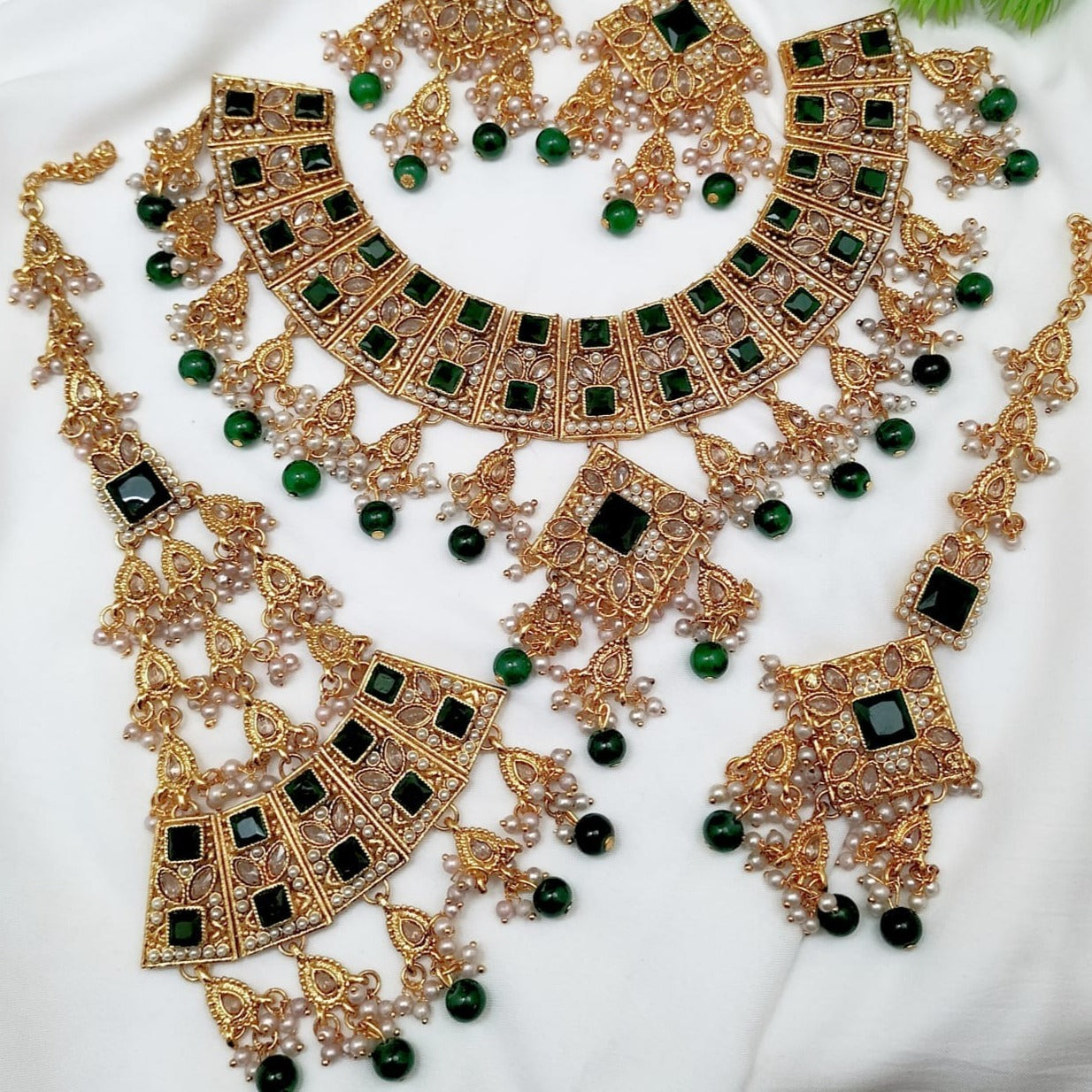Bridal Full Zircon Choker Set