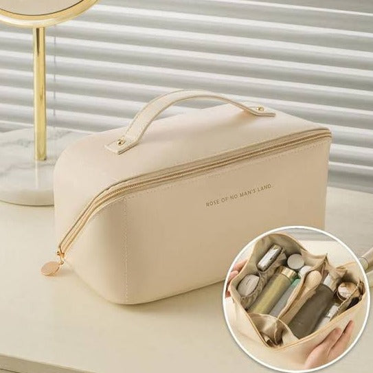 Leather Travel Cosmetics Pouch