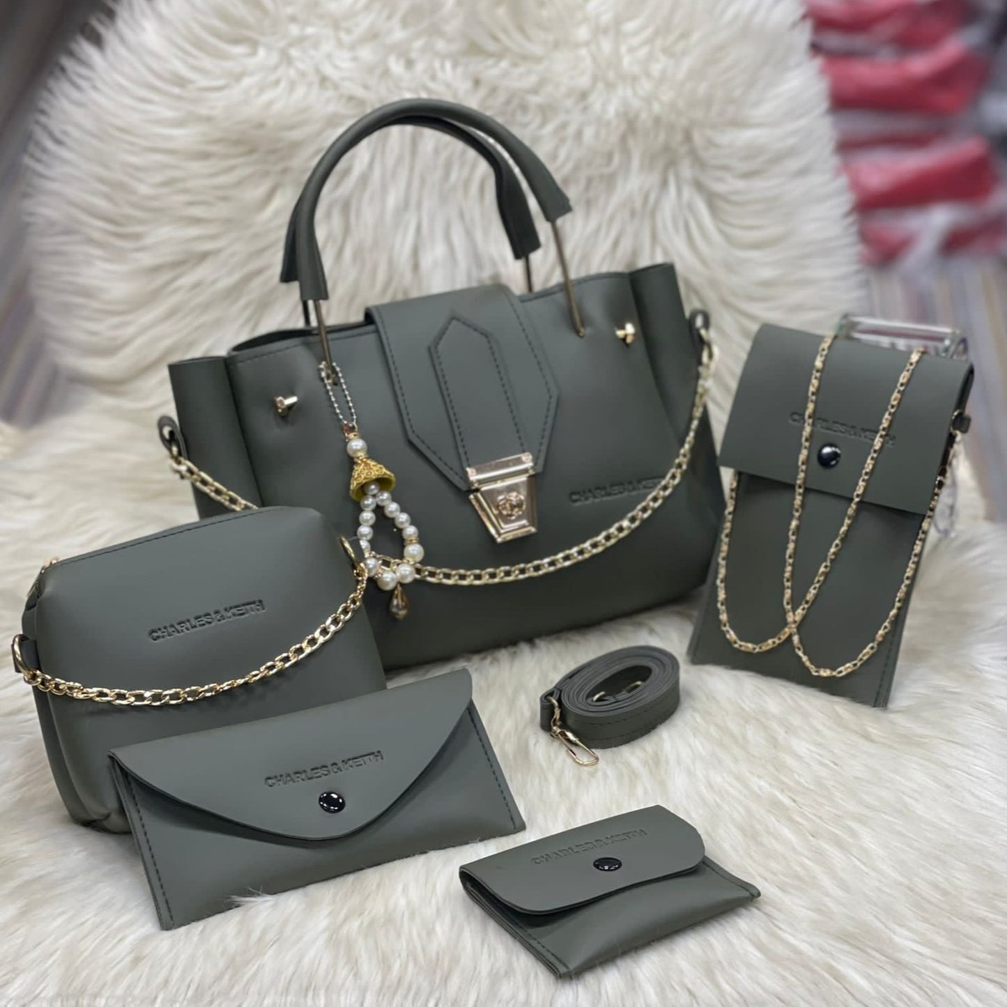 Charles & Keith 5 Pcs Bag Set