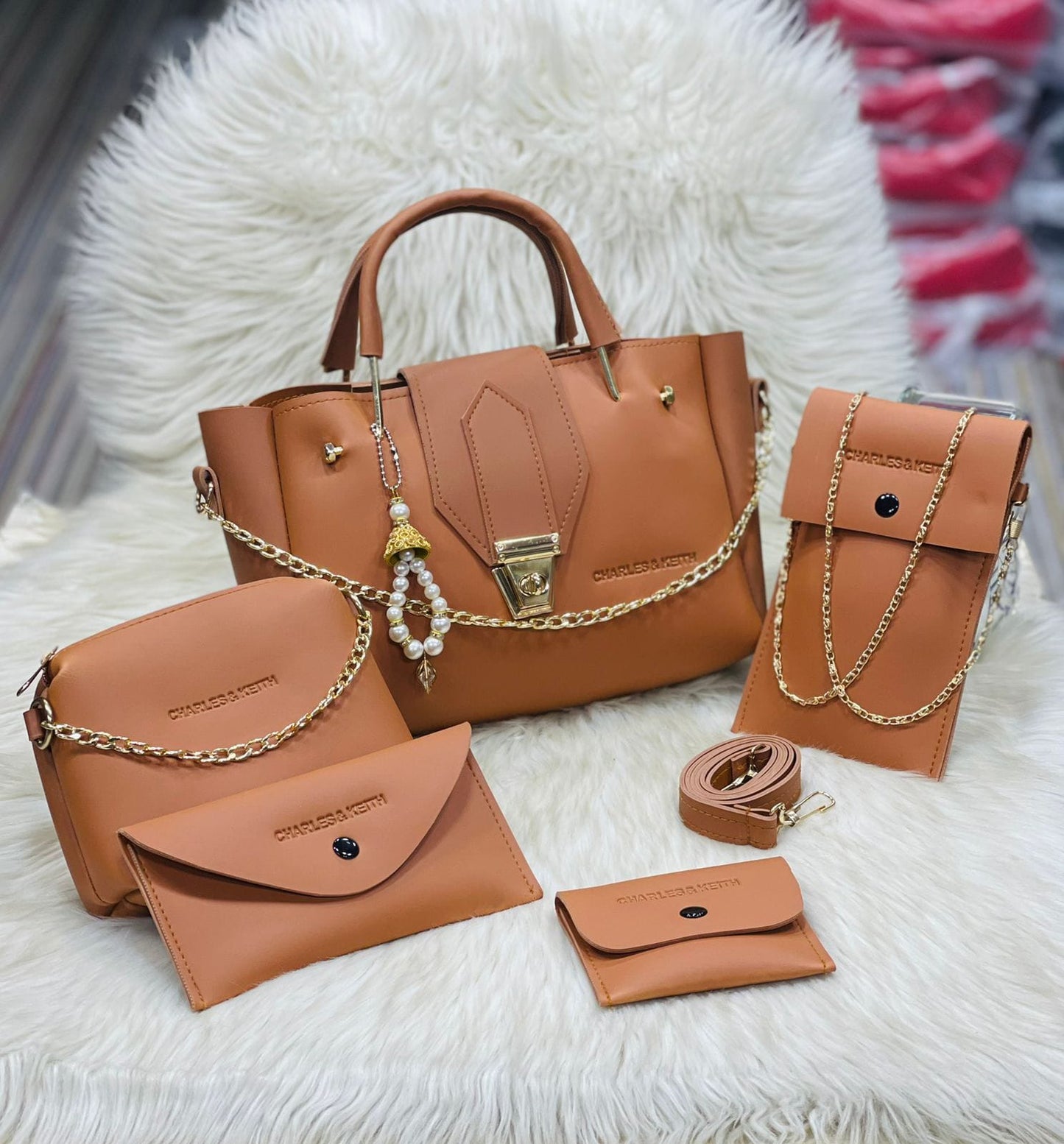 Charles & Keith 5 Pcs Bag Set
